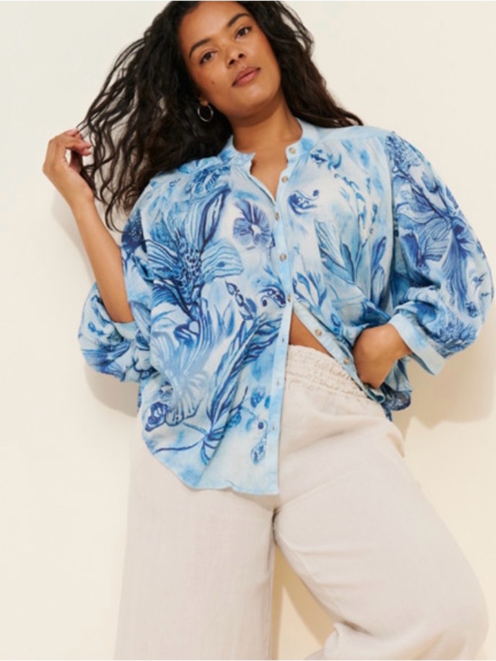 Anthropologie Sydney Dolman sleeve blouse size XL